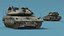 3D Dirty Israeli Tank Merkava 5 Olive