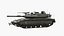 3D Dirty Israeli Tank Merkava 5 Olive