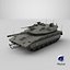 3D Dirty Israeli Tank Merkava 5 Olive