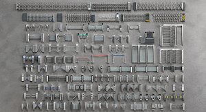 Master Security Access Control Infrastructure 3D Collection