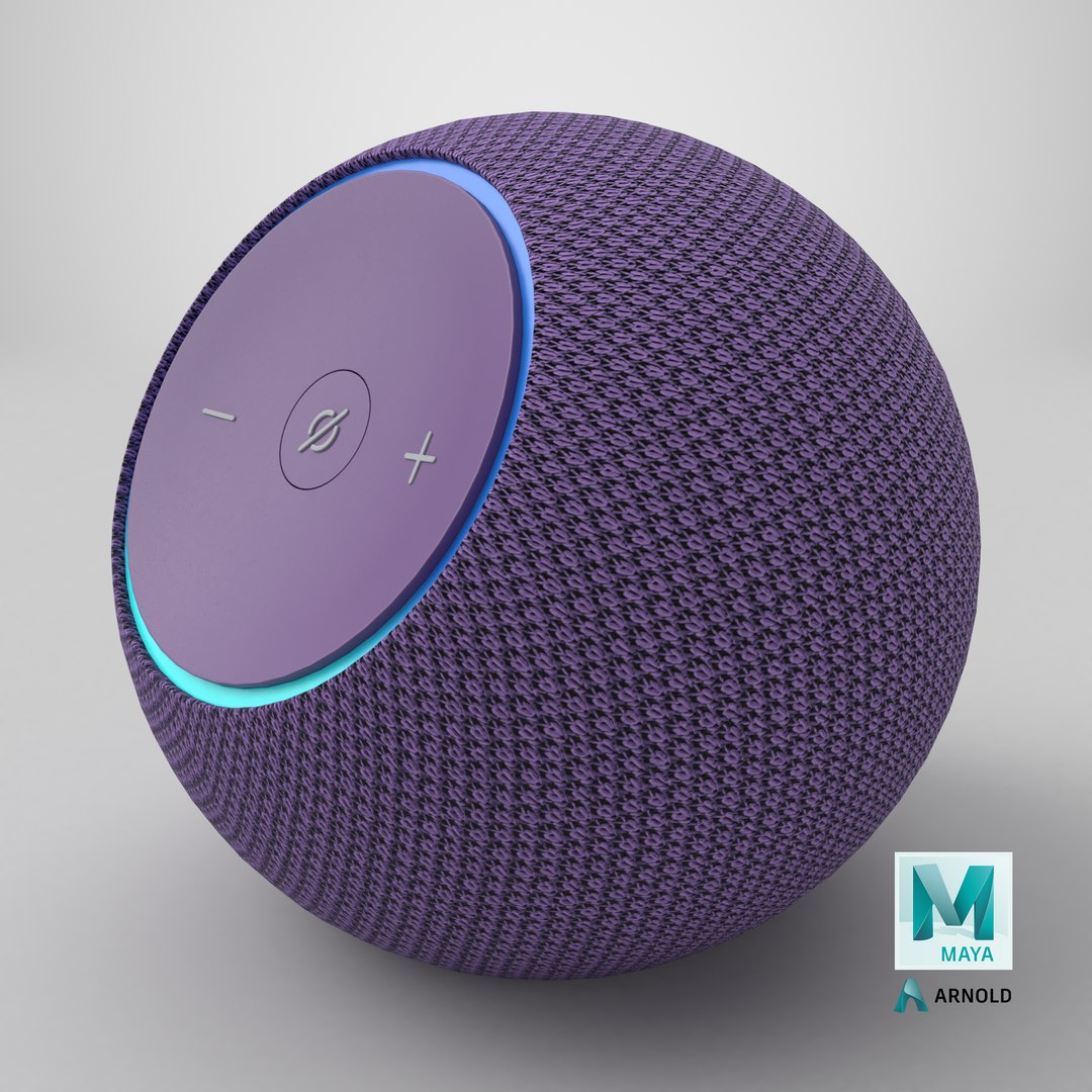 Amazon Echo Dot Max Amethyst 3D model https://p.turbosquid.com/ts-thumb/Uv/9Jrwmh/Vh/stemcell_maya_arnold_render/png/1763577943/1920x1080/fit_q87/2b788101510a73d653ae4e060d0e0cb6772293f0/stemcell_maya_arnold_render.jpg
