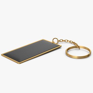 Gold Keychain 3D