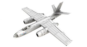 3D model ilyushin il-28 beagle aeroflot