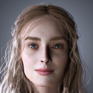 3D Sophie Turner Character model