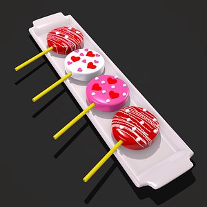 3D Valentines Cake Pops
