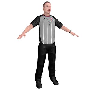 3D basketball referee model