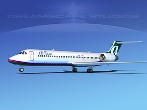 turbines boeing 717-200 717s 3d 3ds