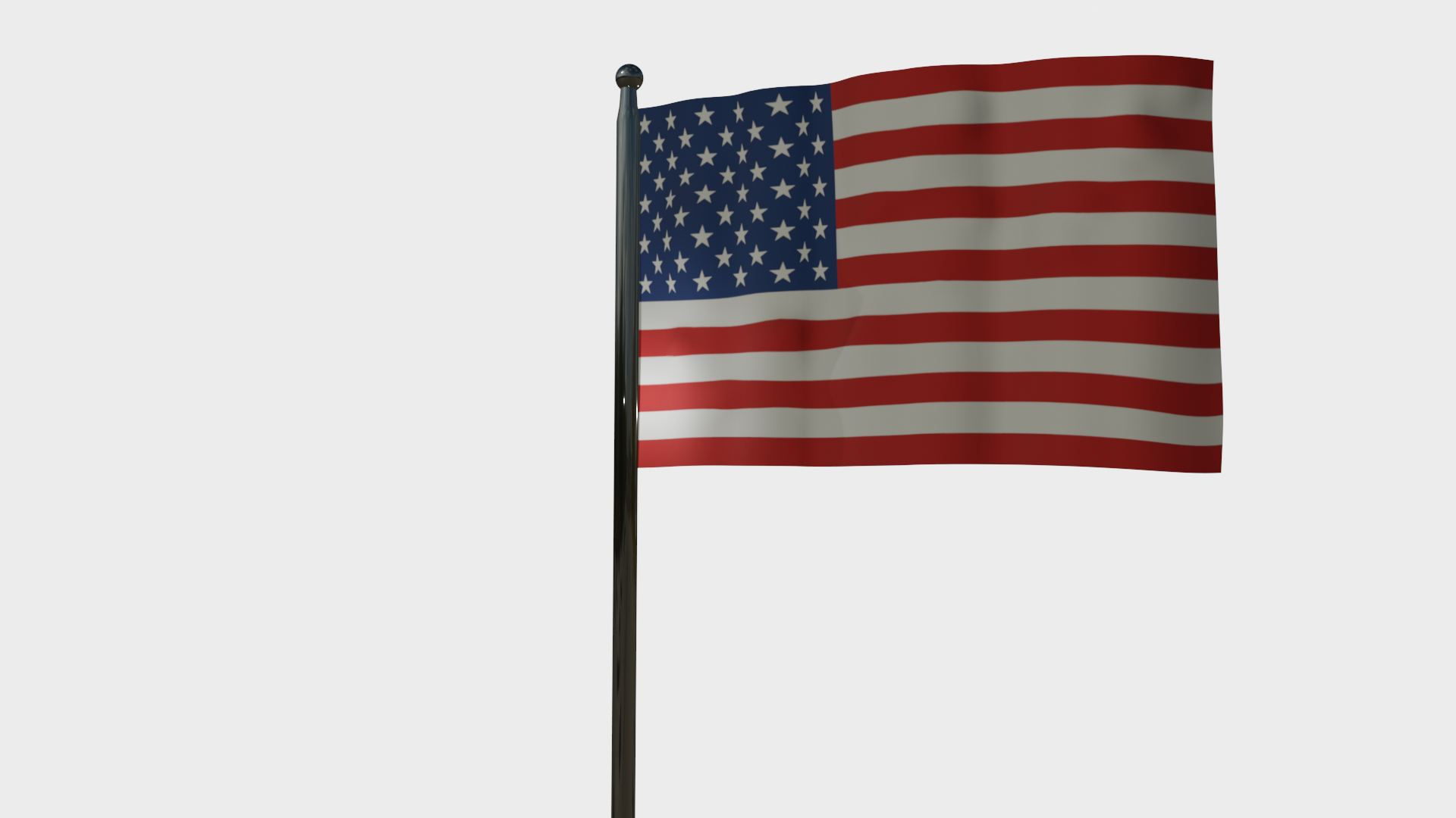 3D american flag model TurboSquid 1659539