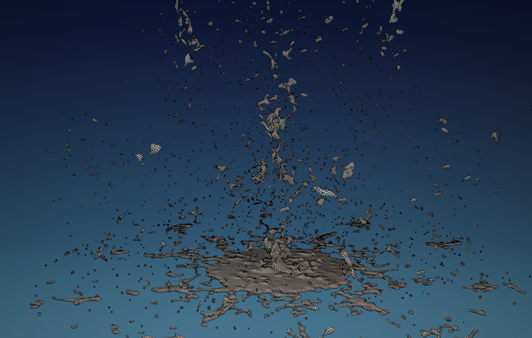 liquid splash 3d model