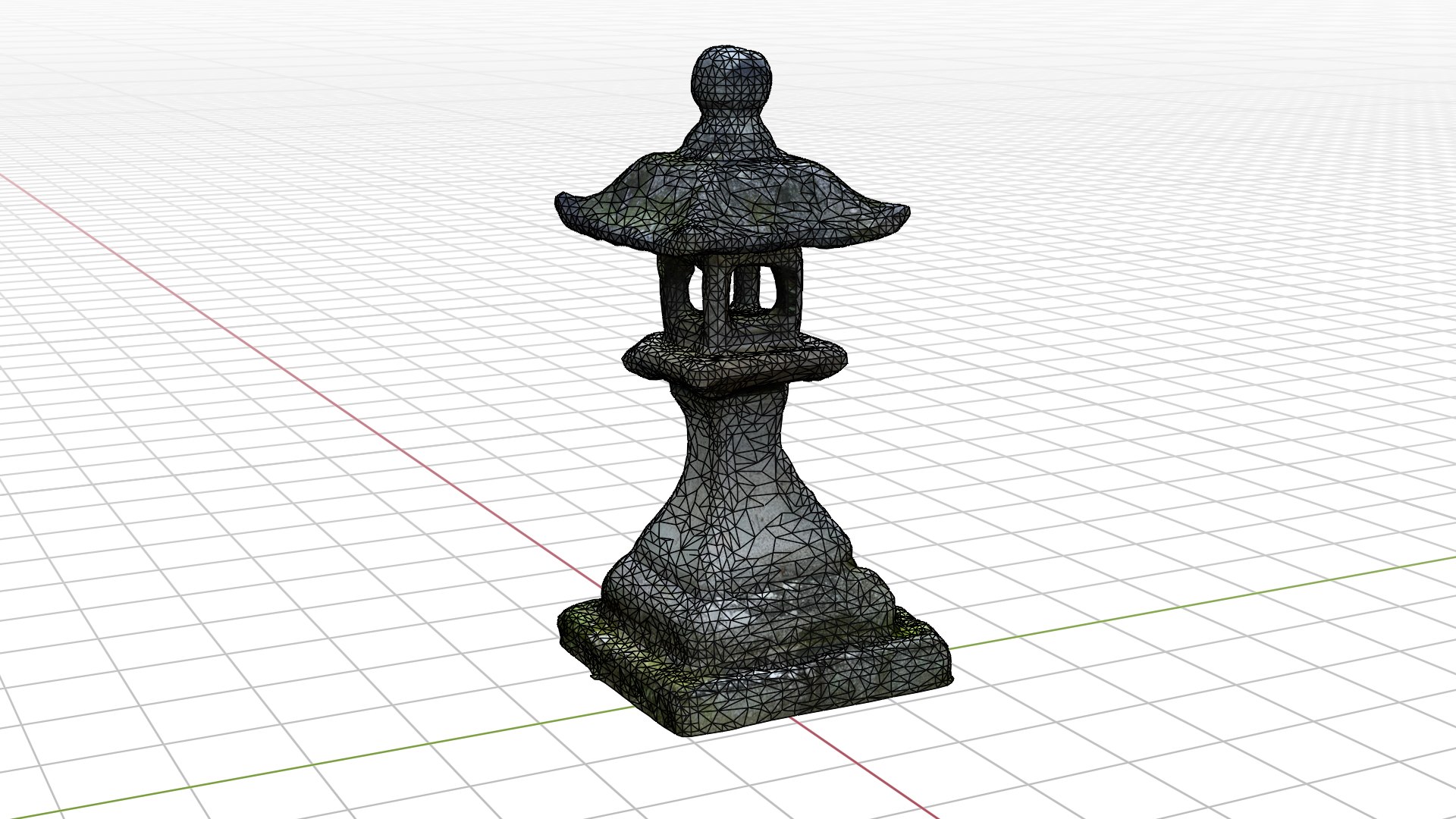 Japanese Pillar Stone Candle Holder Model TurboSquid 1988866