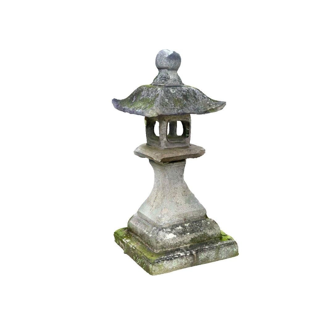 Japanese Pillar Stone Candle Holder Model - TurboSquid 1988866