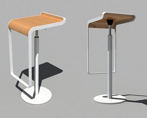 lem piston stool 3d model