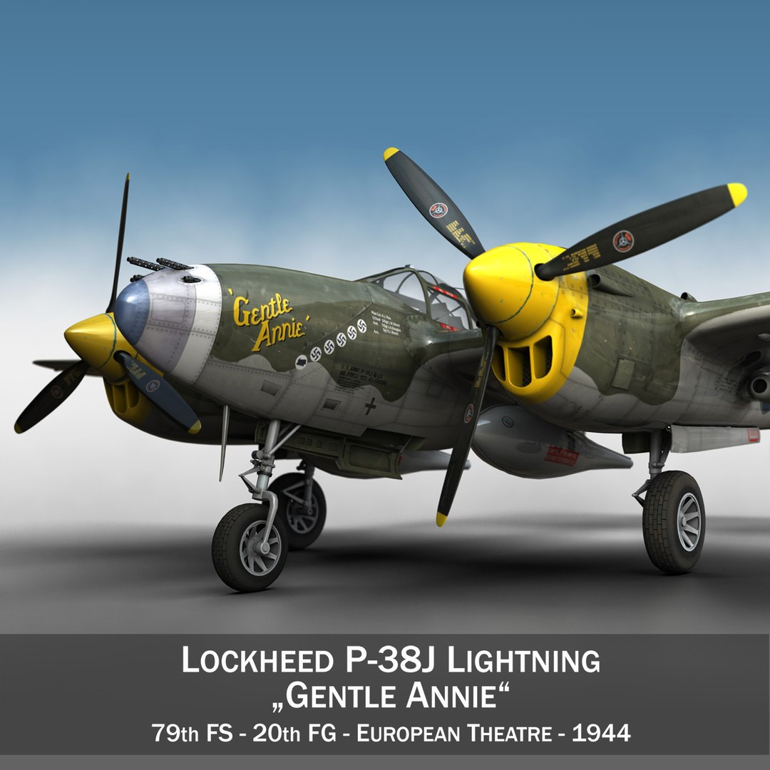 3d Lockheed Lightning - Gentle