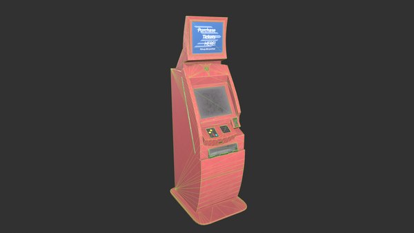 modelo 3d Terminal de máquinas expendedoras de billetes - TurboSquid ...