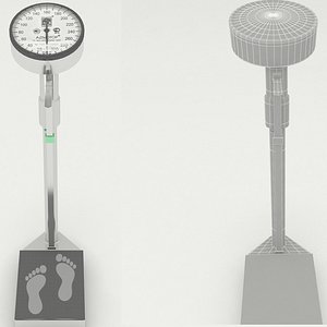 human weighing scale 3D model