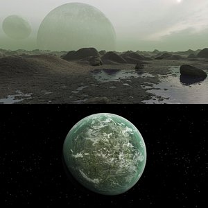 Alien Planet Bundle 3D model