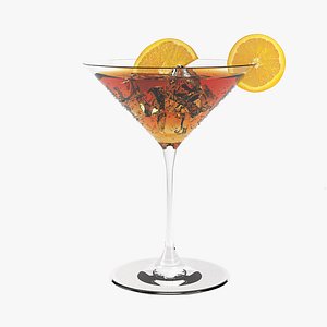 3d model cocktail realistic