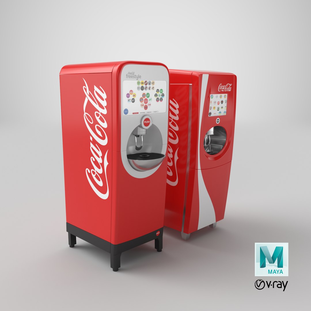 Two Freestyle Cola Soda Machines 3D Model - TurboSquid 1998070