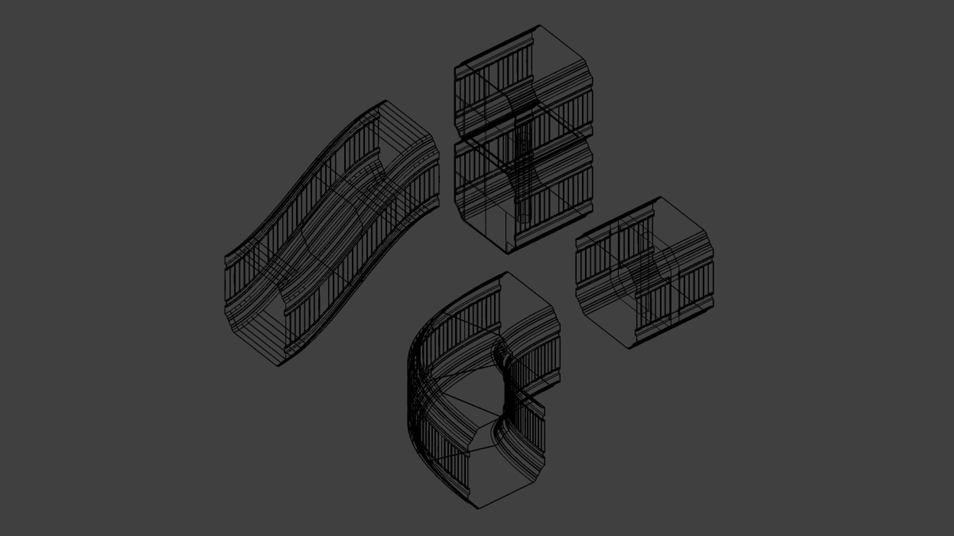 3d Modular Corridors 2 Model