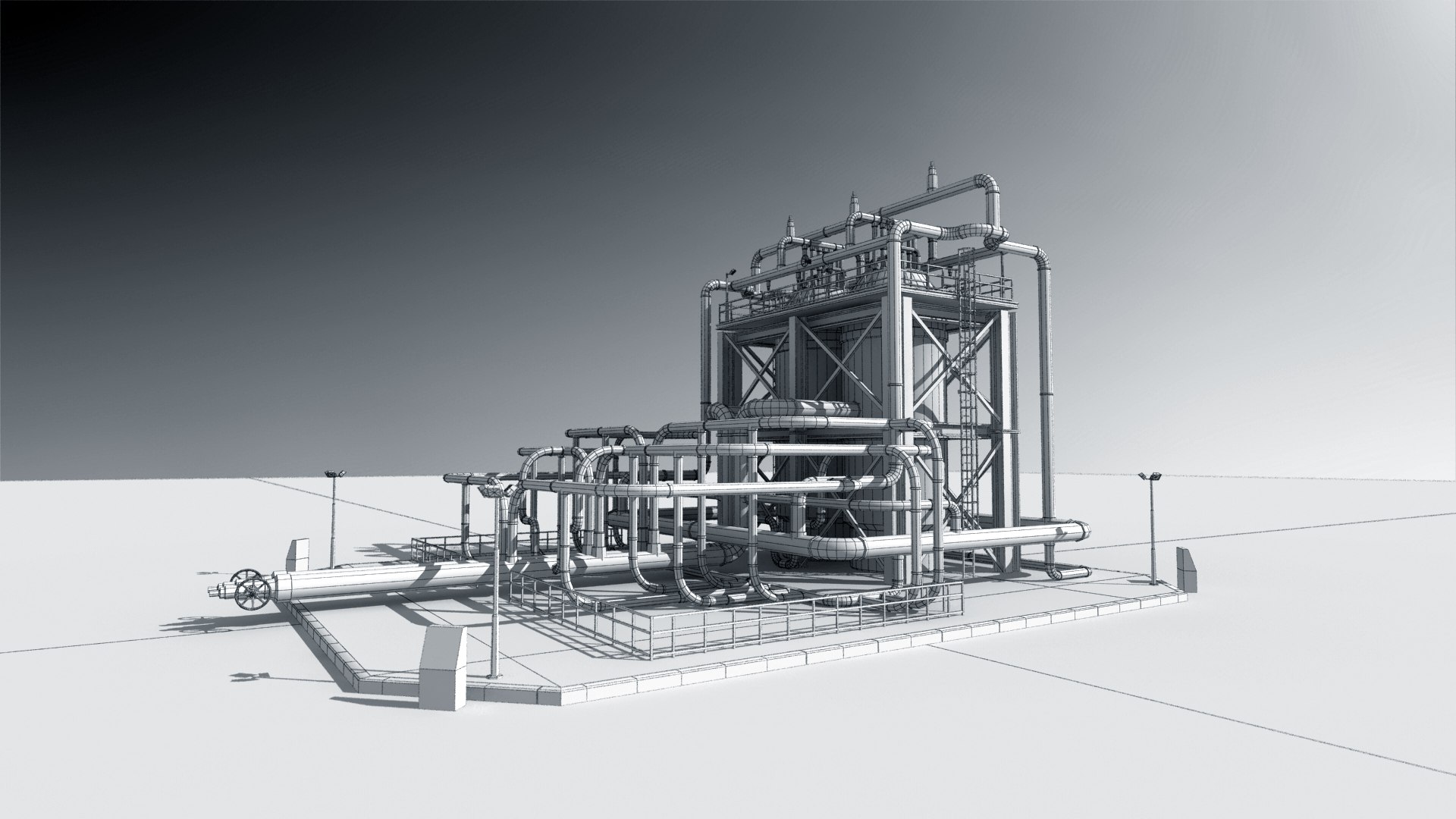 Metal Refinery Part 06 3D Model - TurboSquid 2049671