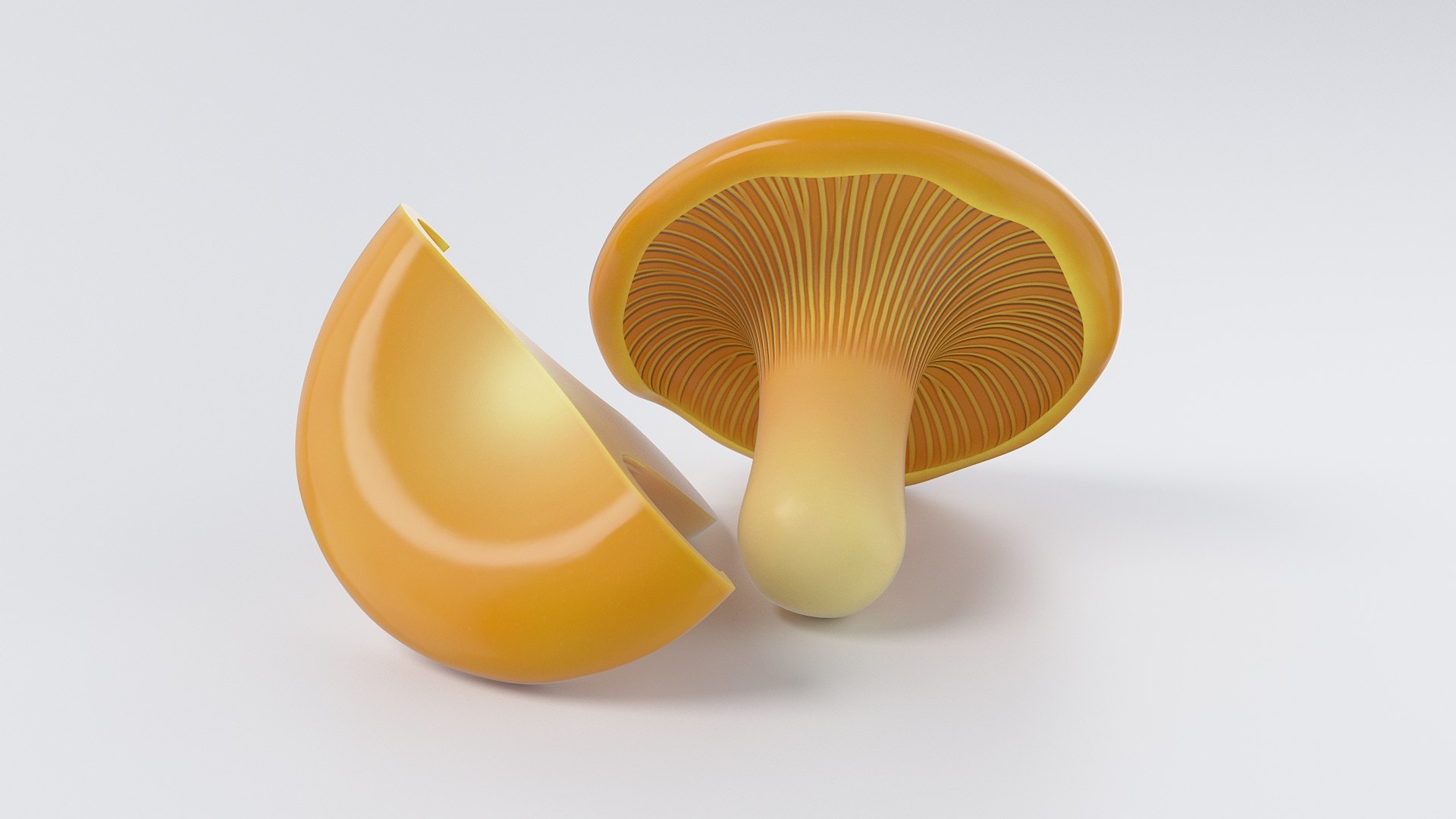 3D Cartoon Chanterelle Mushroom https://p.turbosquid.com/ts-thumb/Uv/jmIY2M/8i/chanterelle_03/jpg/1686548465/1920x1080/fit_q87/3d2503ef5d3046b5da9bf3ee99510616059eca1e/chanterelle_03.jpg