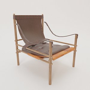 3D stylish leather armchair model