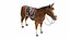Horse Collection with Saddle 3D model
