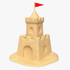 Sand Castle v4 3D model