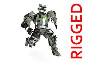 robot skeleton 3d model