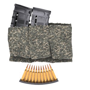 magazine bullets pouch 3D model