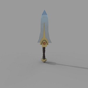 3D dagger fantasy weapon