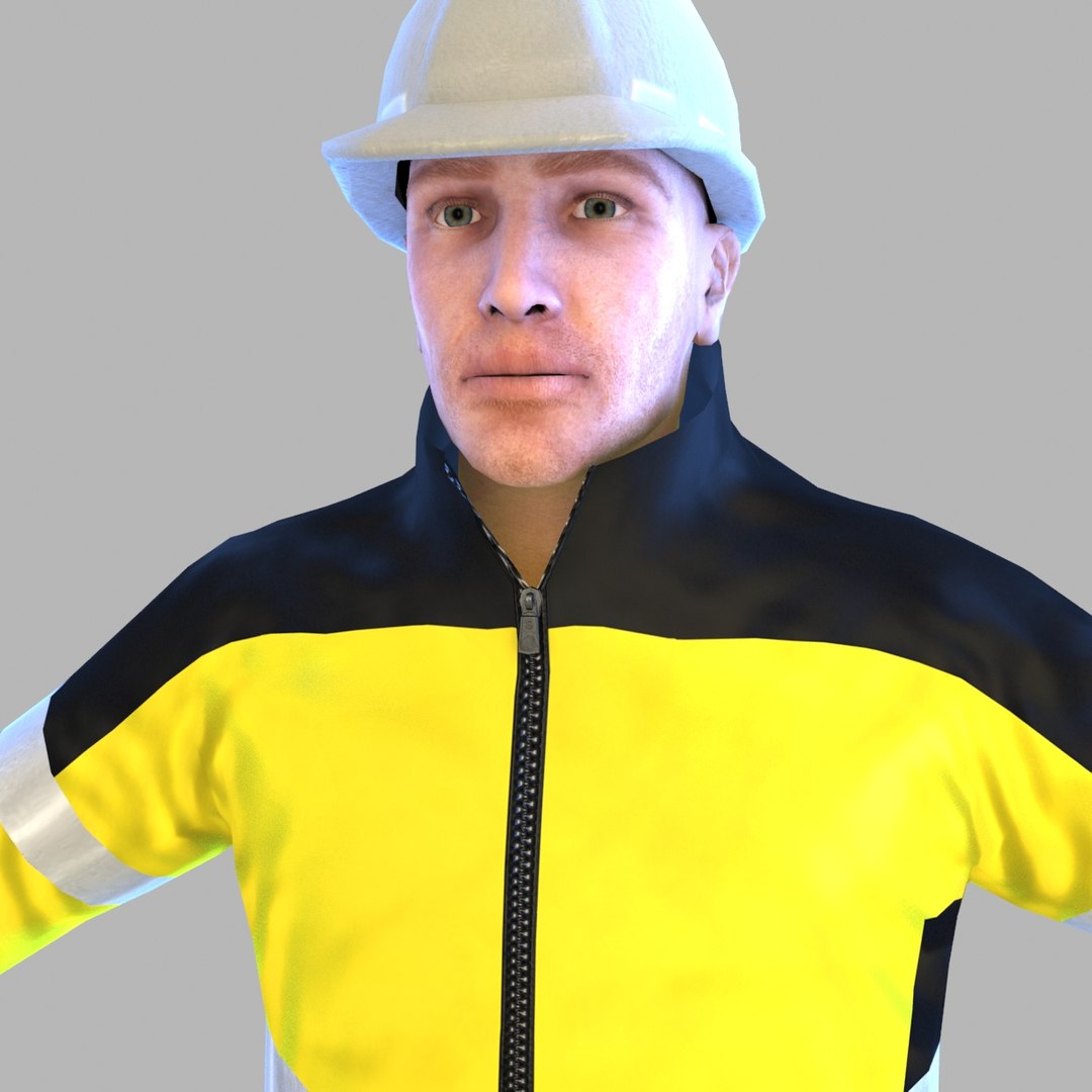 Traffic Worker Model - TurboSquid 1483082