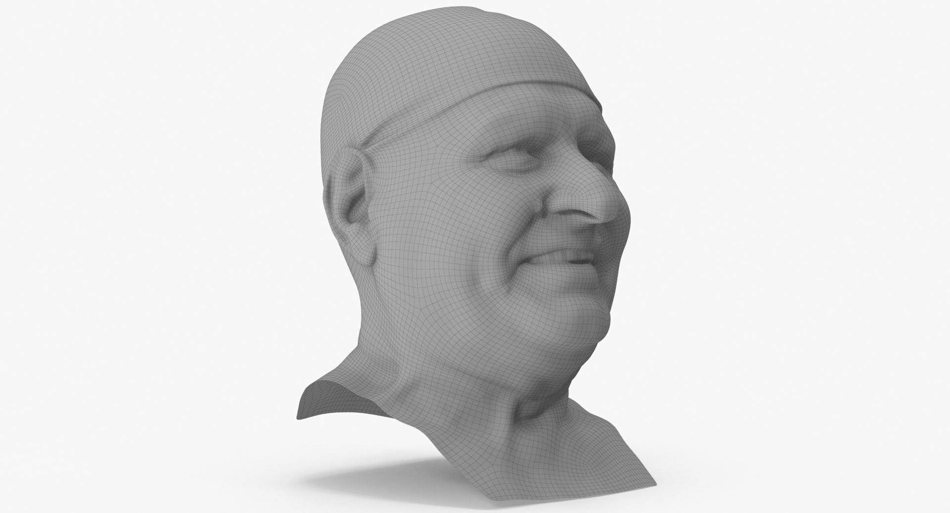 Homer Human Head Lip Corner Puller AU12 Clean Scan 3D Model ...