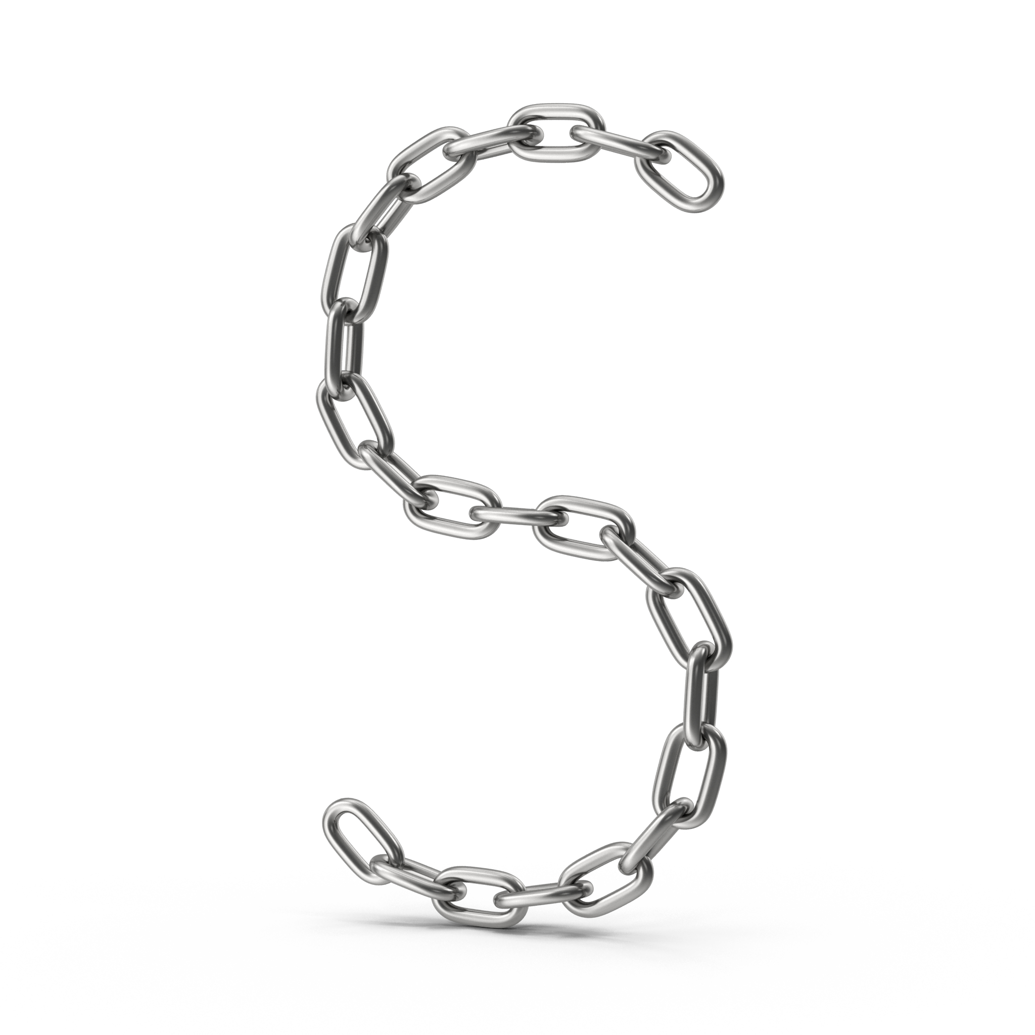 modelo 3d Chain Letter S - TurboSquid 2024702