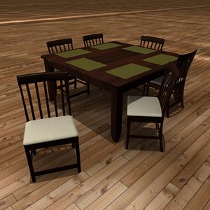 Animated Dining Table 3D Models For Download | TurboSquid