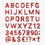 Letras 3D em estilo Low Poly
