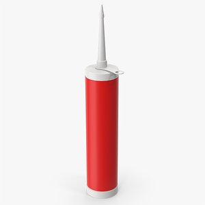 Red Silicone Tube 3D