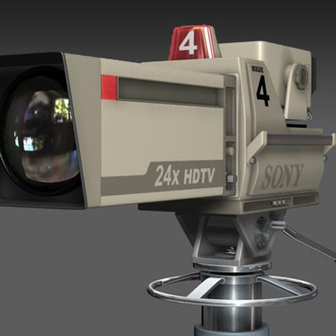 Modern Tv Studio Camera 3d Model