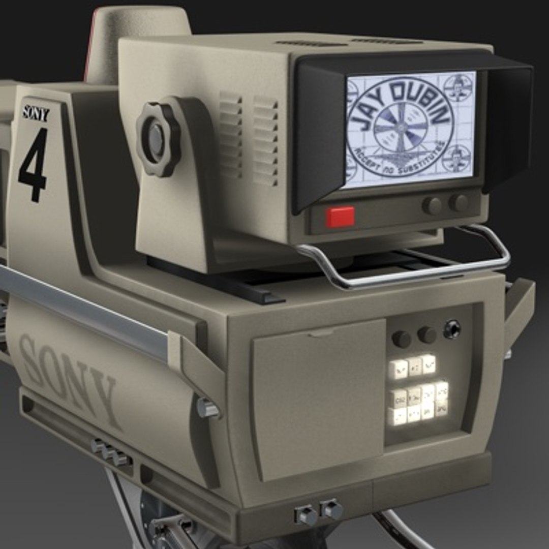 Modern Tv Studio Camera 3d Model