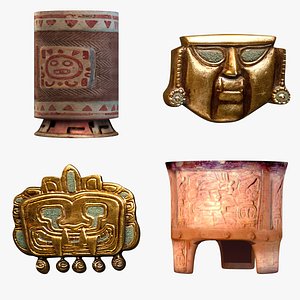 Mayan artifacts Mayan civilization Mayan bowls simple modeling