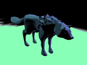 wolf fantasy 3d model