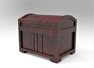 Chest Low-poly 3D model