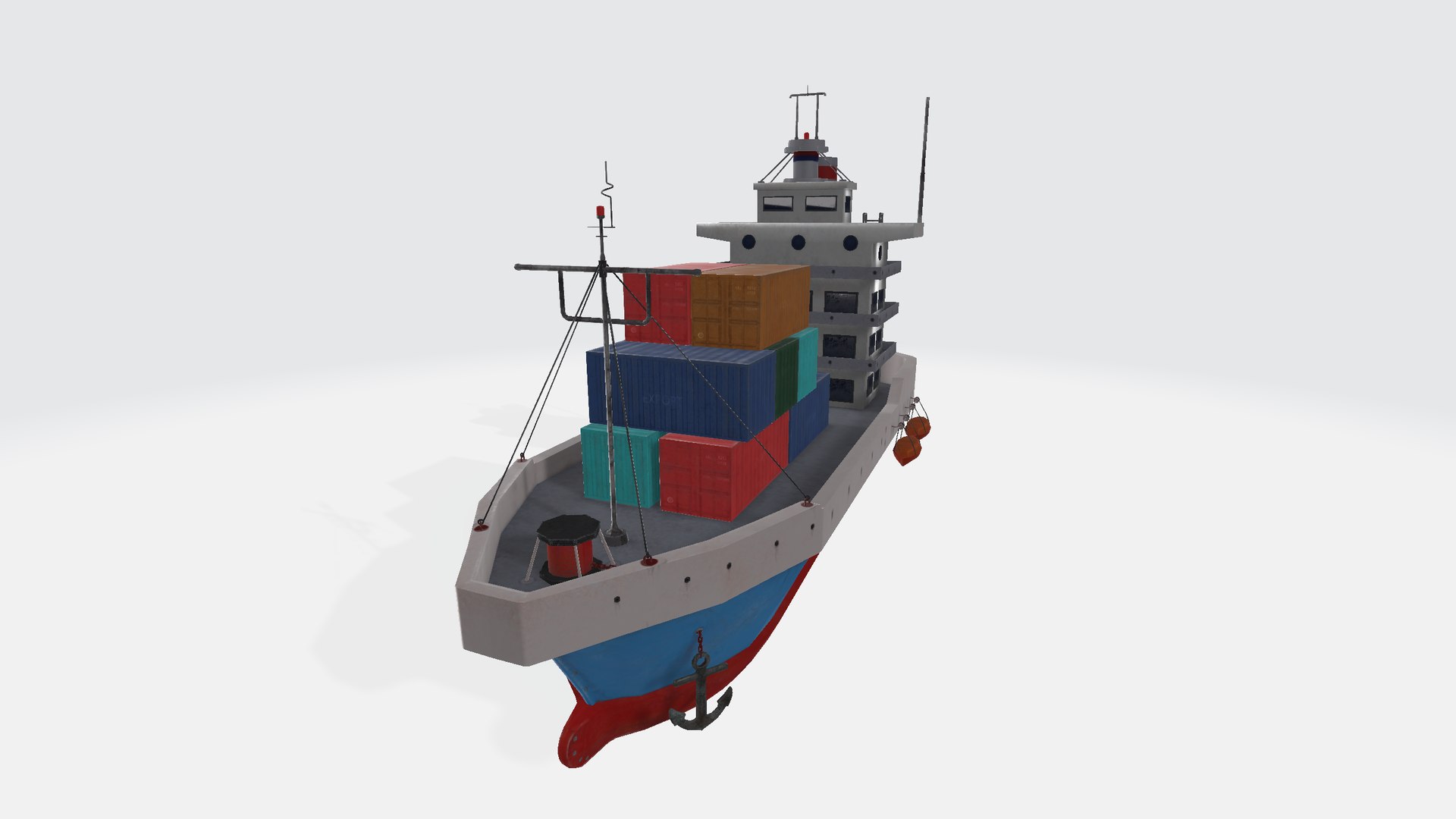 Cargo Ship 3D Model - TurboSquid 2354826