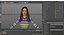 Donna europea alla moda con borsetta attrezzata per Cinema 4D