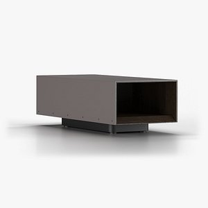 Minotti Gray Coffee Table 3D model