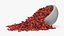 Dried Rose Petals Scattered from a Bowl