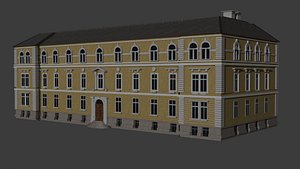 Transilvania University of Brasov N Building - Academic Landmark from Brasov 3D model