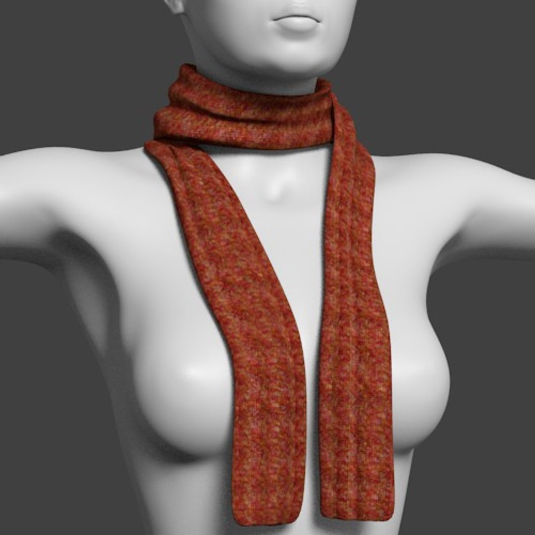 Scarf Fashion 3d Obj