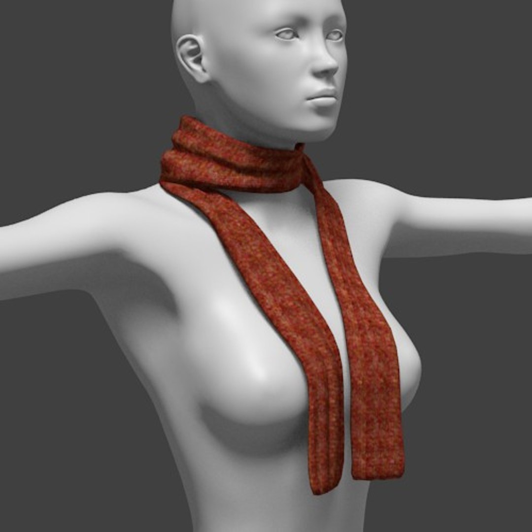 Scarf Fashion 3d Obj