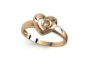 heart ring 3D model